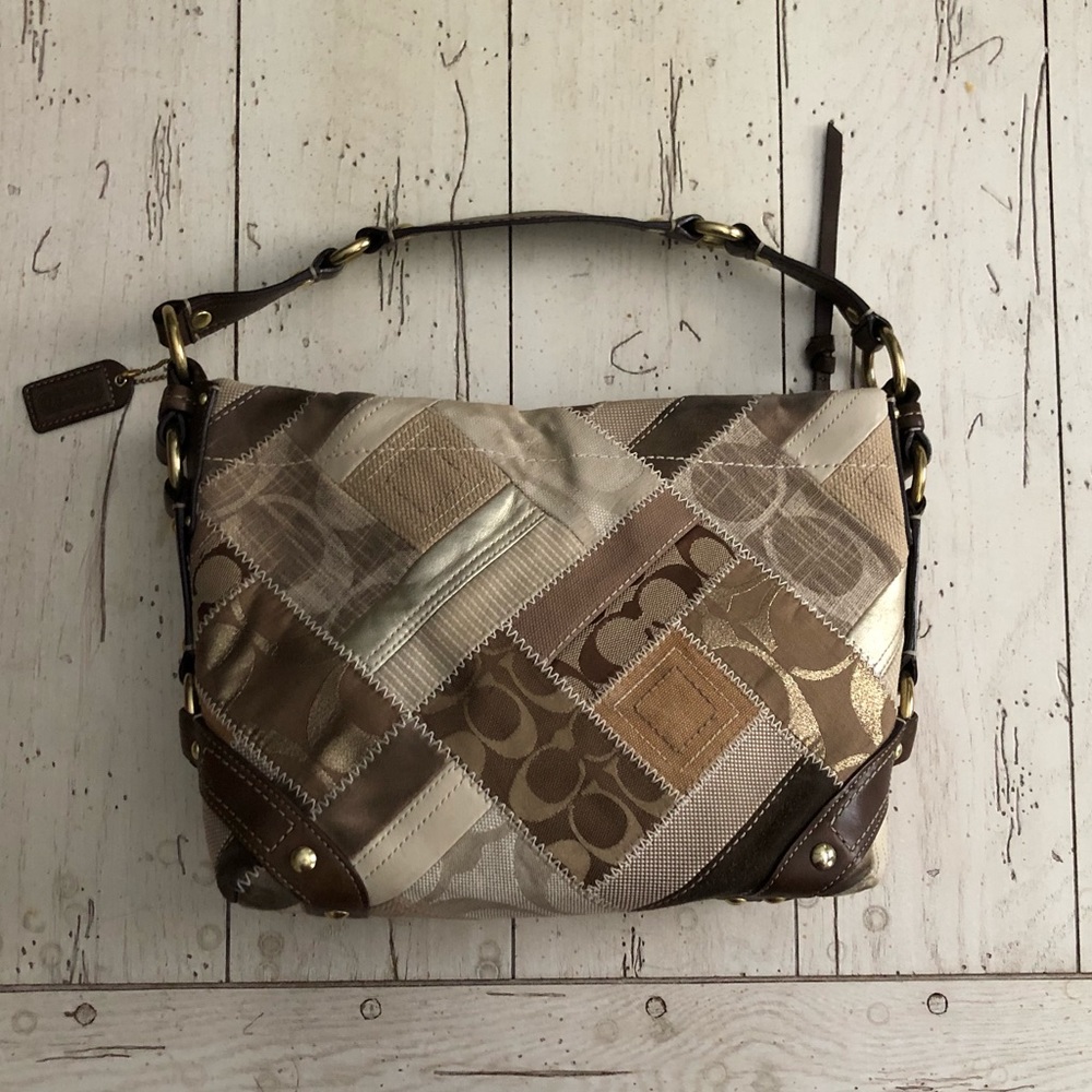Couch Brown/Tan Patchwork Tote